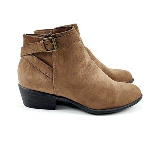 New Black Justfab Women Fall Winter Brown Ankle Boots Size 8 US